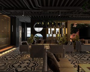 Bar Counter Hotel Interior Design and Resort Project in Bangladesh